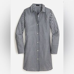 J Crew Cotton Voile Beach Shirt - Gingham
